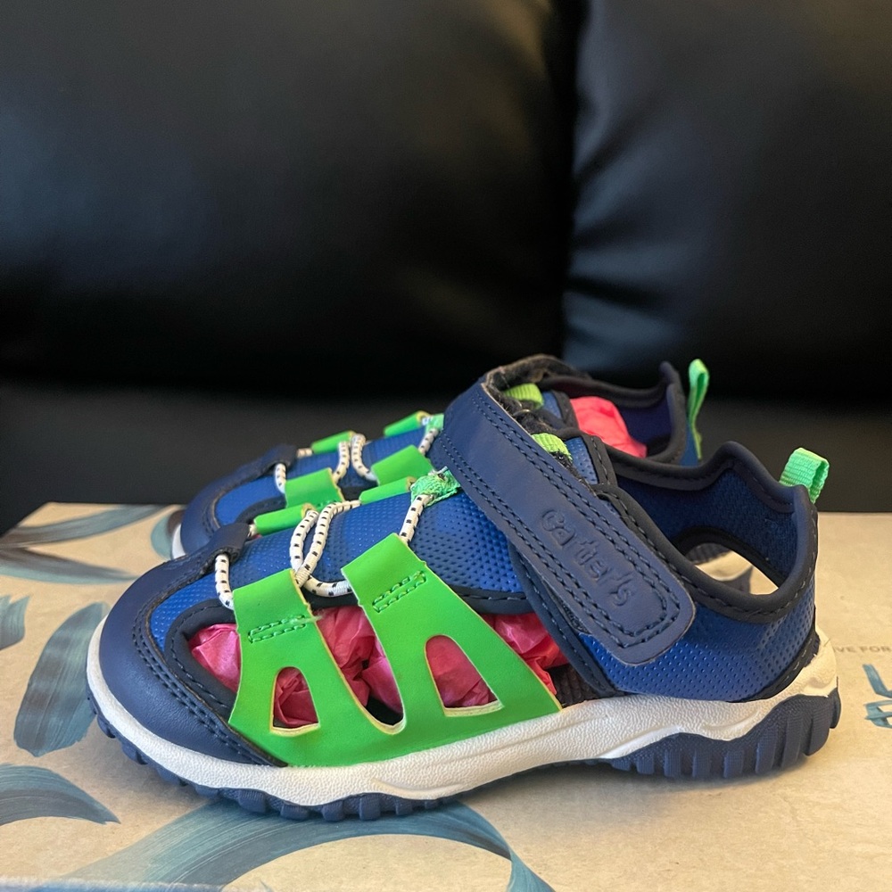 Carter's Blue and Green Boys Sandals